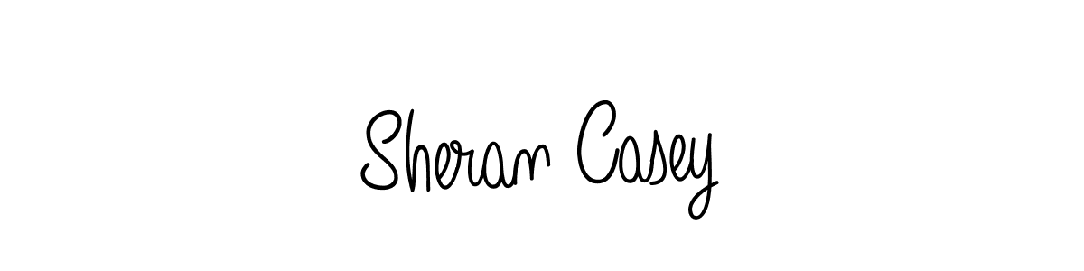 You should practise on your own different ways (Angelique-Rose-font-FFP) to write your name (Sheran Casey) in signature. don't let someone else do it for you. Sheran Casey signature style 5 images and pictures png