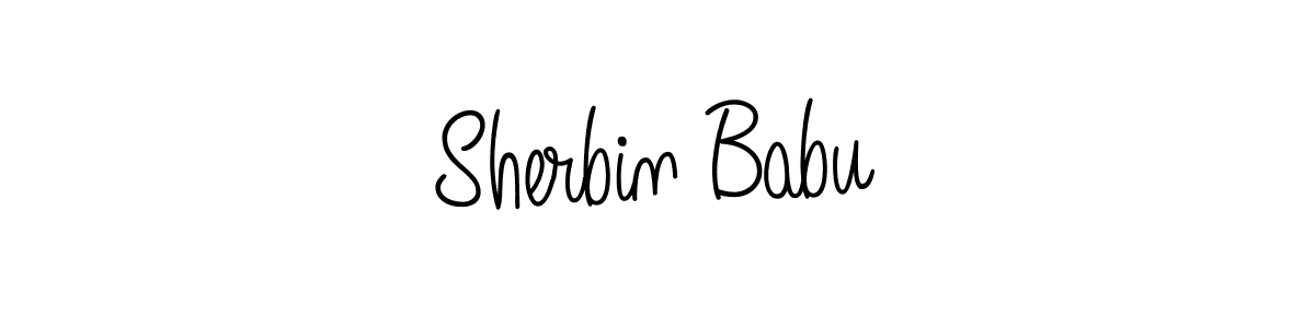 Similarly Angelique-Rose-font-FFP is the best handwritten signature design. Signature creator online .You can use it as an online autograph creator for name Sherbin Babu. Sherbin Babu signature style 5 images and pictures png