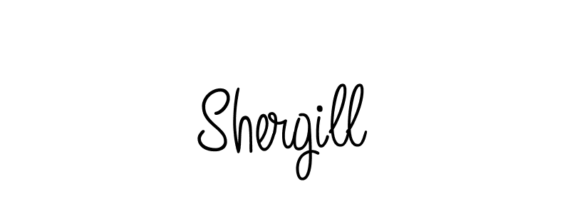 You should practise on your own different ways (Angelique-Rose-font-FFP) to write your name (Shergill) in signature. don't let someone else do it for you. Shergill signature style 5 images and pictures png