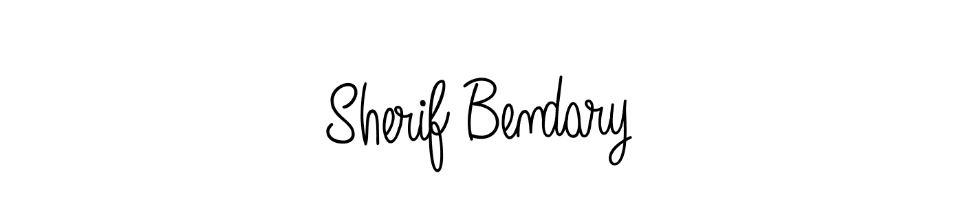 Make a beautiful signature design for name Sherif Bendary. With this signature (Angelique-Rose-font-FFP) style, you can create a handwritten signature for free. Sherif Bendary signature style 5 images and pictures png