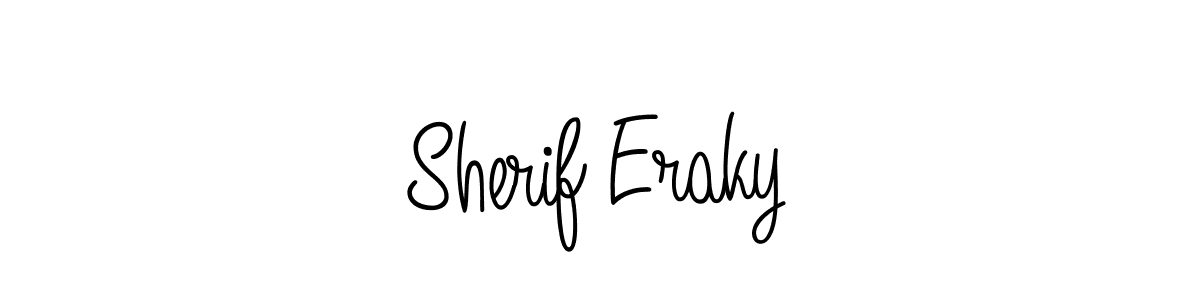 Make a beautiful signature design for name Sherif Eraky. With this signature (Angelique-Rose-font-FFP) style, you can create a handwritten signature for free. Sherif Eraky signature style 5 images and pictures png