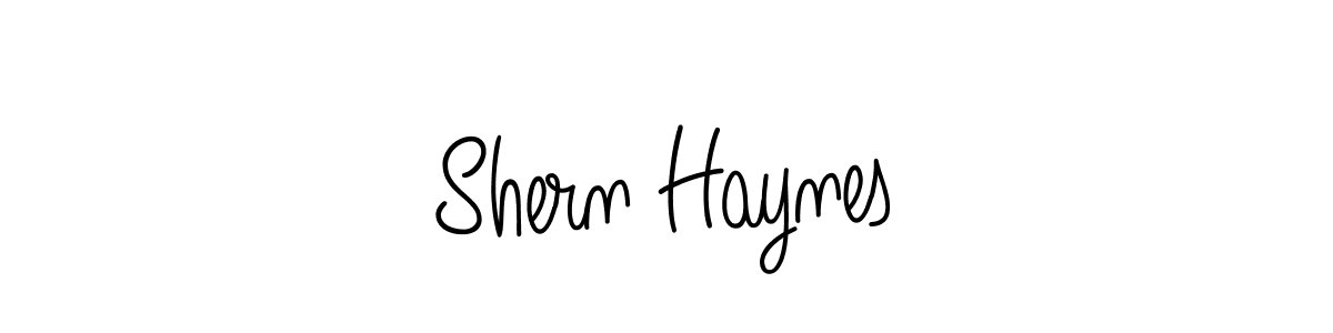 How to make Shern Haynes name signature. Use Angelique-Rose-font-FFP style for creating short signs online. This is the latest handwritten sign. Shern Haynes signature style 5 images and pictures png