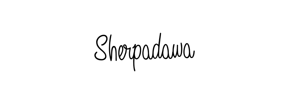 Sherpadawa stylish signature style. Best Handwritten Sign (Angelique-Rose-font-FFP) for my name. Handwritten Signature Collection Ideas for my name Sherpadawa. Sherpadawa signature style 5 images and pictures png