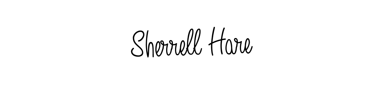 How to make Sherrell Hare name signature. Use Angelique-Rose-font-FFP style for creating short signs online. This is the latest handwritten sign. Sherrell Hare signature style 5 images and pictures png