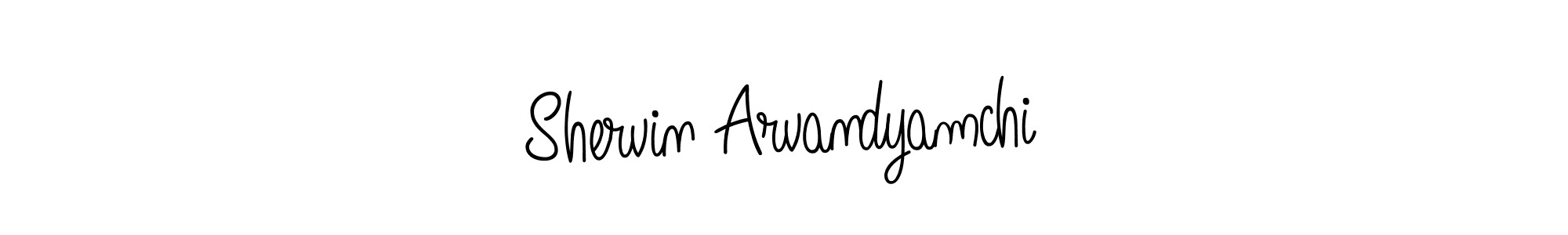 Shervin Arvandyamchi stylish signature style. Best Handwritten Sign (Angelique-Rose-font-FFP) for my name. Handwritten Signature Collection Ideas for my name Shervin Arvandyamchi. Shervin Arvandyamchi signature style 5 images and pictures png