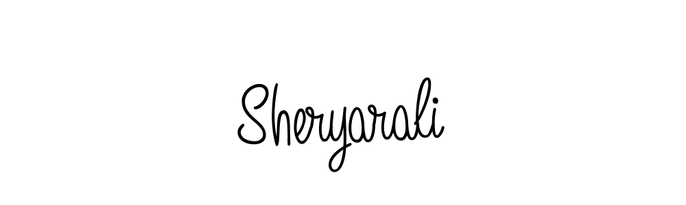 How to make Sheryarali name signature. Use Angelique-Rose-font-FFP style for creating short signs online. This is the latest handwritten sign. Sheryarali signature style 5 images and pictures png