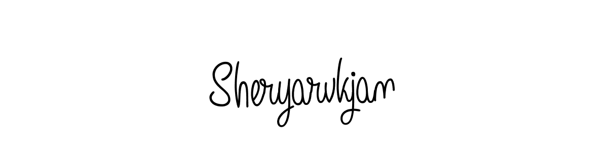 This is the best signature style for the Sheryarvkjan name. Also you like these signature font (Angelique-Rose-font-FFP). Mix name signature. Sheryarvkjan signature style 5 images and pictures png