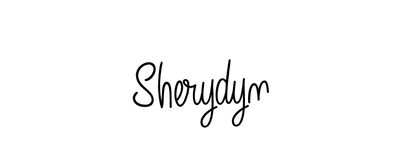 You should practise on your own different ways (Angelique-Rose-font-FFP) to write your name (Sherydyn) in signature. don't let someone else do it for you. Sherydyn signature style 5 images and pictures png