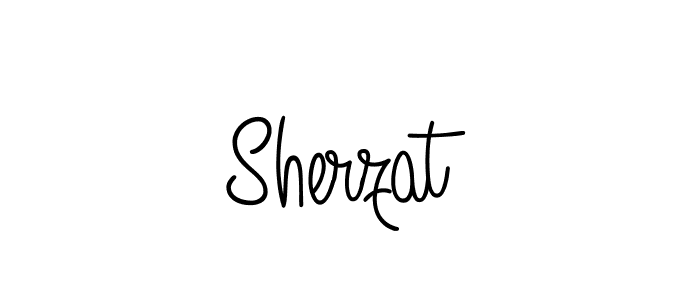 Make a beautiful signature design for name Sherzat. With this signature (Angelique-Rose-font-FFP) style, you can create a handwritten signature for free. Sherzat signature style 5 images and pictures png