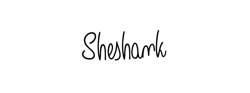 Make a beautiful signature design for name Sheshank. With this signature (Angelique-Rose-font-FFP) style, you can create a handwritten signature for free. Sheshank signature style 5 images and pictures png