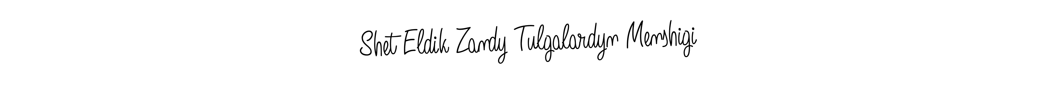 Also we have Shet Eldik Zandy Tulgalardyn Menshigi name is the best signature style. Create professional handwritten signature collection using Angelique-Rose-font-FFP autograph style. Shet Eldik Zandy Tulgalardyn Menshigi signature style 5 images and pictures png