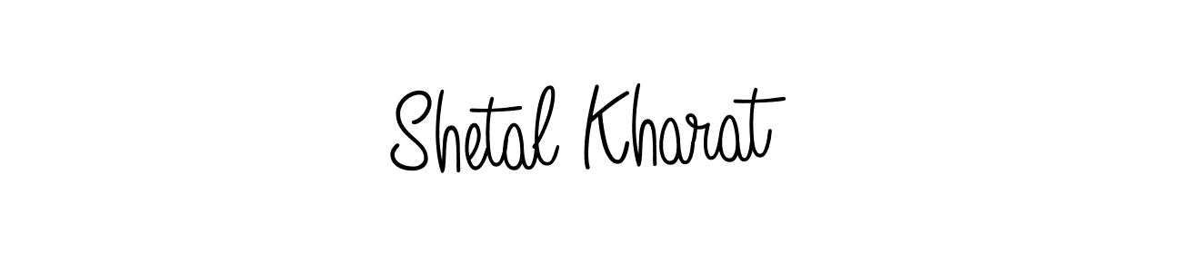 How to make Shetal Kharat name signature. Use Angelique-Rose-font-FFP style for creating short signs online. This is the latest handwritten sign. Shetal Kharat signature style 5 images and pictures png