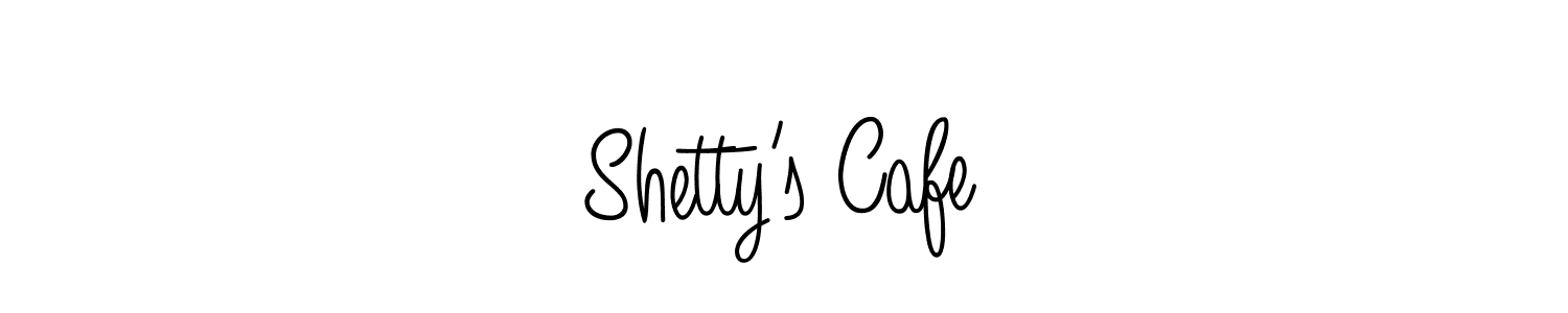 You should practise on your own different ways (Angelique-Rose-font-FFP) to write your name (Shetty’s Cafe) in signature. don't let someone else do it for you. Shetty’s Cafe signature style 5 images and pictures png