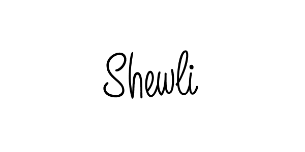 How to make Shewli name signature. Use Angelique-Rose-font-FFP style for creating short signs online. This is the latest handwritten sign. Shewli signature style 5 images and pictures png