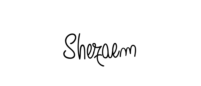 The best way (Angelique-Rose-font-FFP) to make a short signature is to pick only two or three words in your name. The name Shezaem include a total of six letters. For converting this name. Shezaem signature style 5 images and pictures png