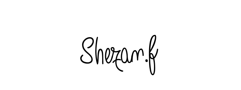 Create a beautiful signature design for name Shezan.f. With this signature (Angelique-Rose-font-FFP) fonts, you can make a handwritten signature for free. Shezan.f signature style 5 images and pictures png