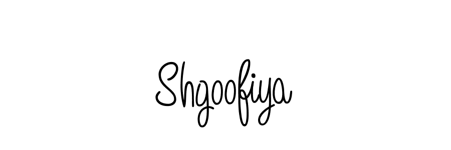 Design your own signature with our free online signature maker. With this signature software, you can create a handwritten (Angelique-Rose-font-FFP) signature for name Shgoofiya. Shgoofiya signature style 5 images and pictures png