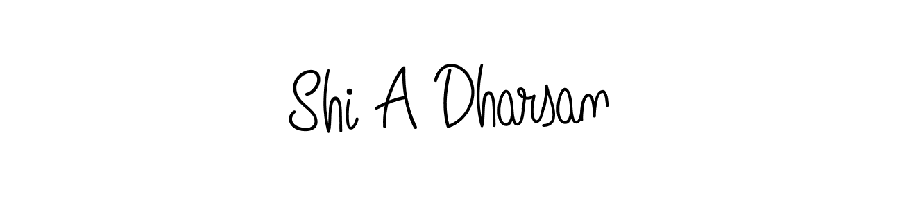 Use a signature maker to create a handwritten signature online. With this signature software, you can design (Angelique-Rose-font-FFP) your own signature for name Shi A Dharsan. Shi A Dharsan signature style 5 images and pictures png