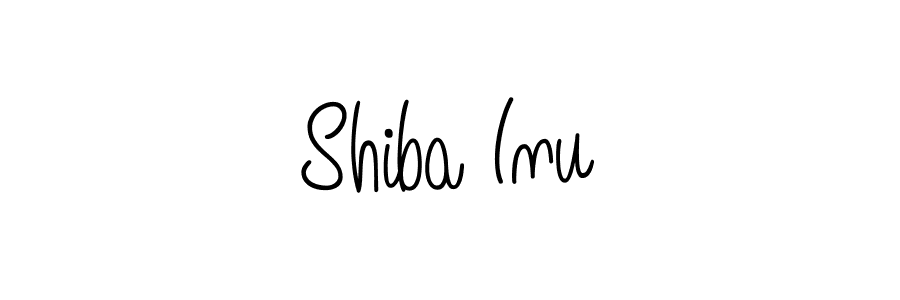 You should practise on your own different ways (Angelique-Rose-font-FFP) to write your name (Shiba Inu) in signature. don't let someone else do it for you. Shiba Inu signature style 5 images and pictures png