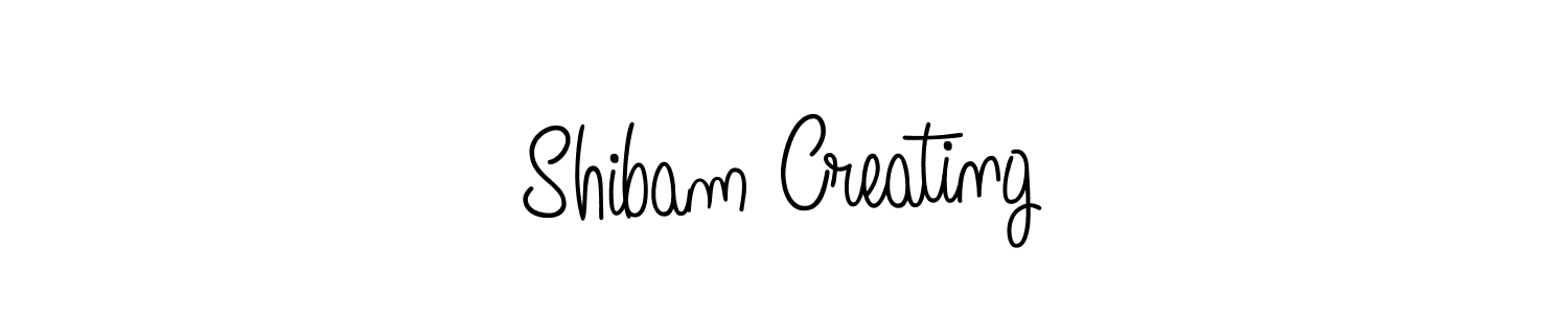 Design your own signature with our free online signature maker. With this signature software, you can create a handwritten (Angelique-Rose-font-FFP) signature for name Shibam Creating. Shibam Creating signature style 5 images and pictures png