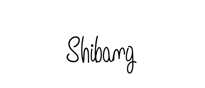 Make a beautiful signature design for name Shibang. With this signature (Angelique-Rose-font-FFP) style, you can create a handwritten signature for free. Shibang signature style 5 images and pictures png