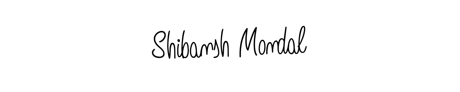 Also we have Shibansh Mondal name is the best signature style. Create professional handwritten signature collection using Angelique-Rose-font-FFP autograph style. Shibansh Mondal signature style 5 images and pictures png