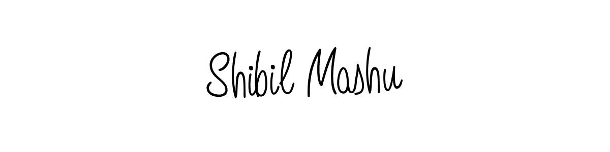 Use a signature maker to create a handwritten signature online. With this signature software, you can design (Angelique-Rose-font-FFP) your own signature for name Shibil Mashu. Shibil Mashu signature style 5 images and pictures png
