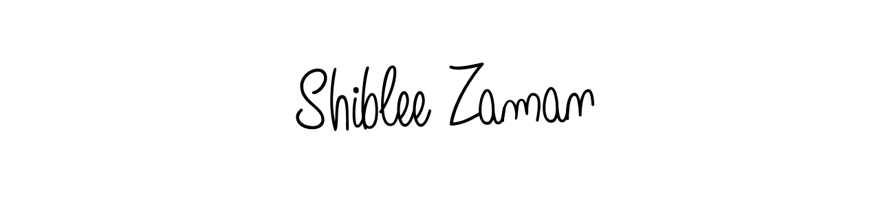 Create a beautiful signature design for name Shiblee Zaman. With this signature (Angelique-Rose-font-FFP) fonts, you can make a handwritten signature for free. Shiblee Zaman signature style 5 images and pictures png