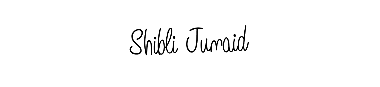 Also we have Shibli Junaid name is the best signature style. Create professional handwritten signature collection using Angelique-Rose-font-FFP autograph style. Shibli Junaid signature style 5 images and pictures png