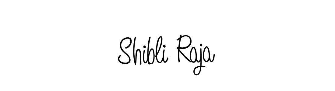 How to make Shibli Raja name signature. Use Angelique-Rose-font-FFP style for creating short signs online. This is the latest handwritten sign. Shibli Raja signature style 5 images and pictures png