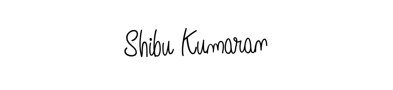 How to Draw Shibu Kumaran signature style? Angelique-Rose-font-FFP is a latest design signature styles for name Shibu Kumaran. Shibu Kumaran signature style 5 images and pictures png