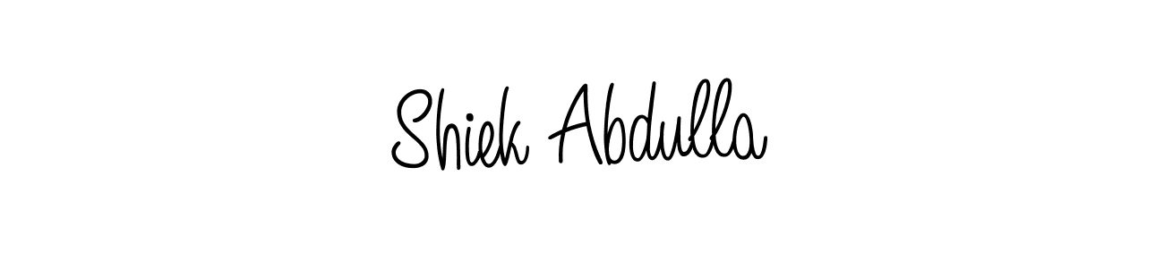 Shiek Abdulla stylish signature style. Best Handwritten Sign (Angelique-Rose-font-FFP) for my name. Handwritten Signature Collection Ideas for my name Shiek Abdulla. Shiek Abdulla signature style 5 images and pictures png