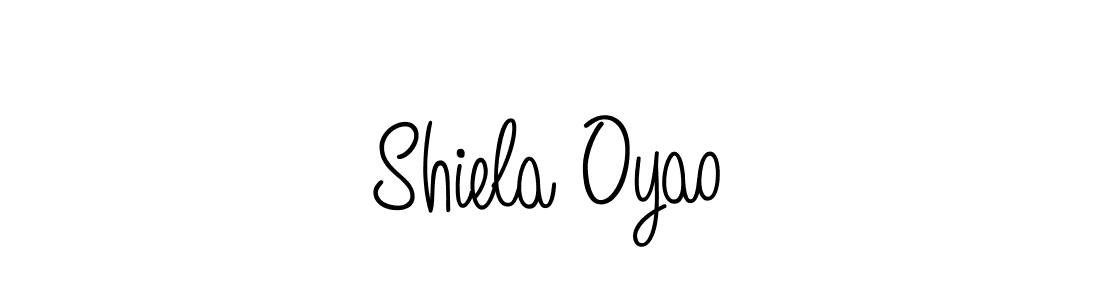 How to make Shiela Oyao name signature. Use Angelique-Rose-font-FFP style for creating short signs online. This is the latest handwritten sign. Shiela Oyao signature style 5 images and pictures png