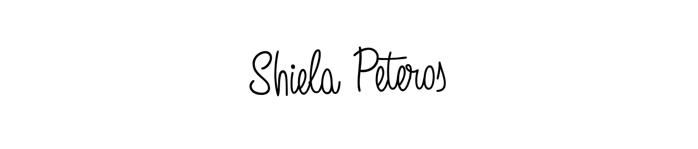 Use a signature maker to create a handwritten signature online. With this signature software, you can design (Angelique-Rose-font-FFP) your own signature for name Shiela Peteros. Shiela Peteros signature style 5 images and pictures png