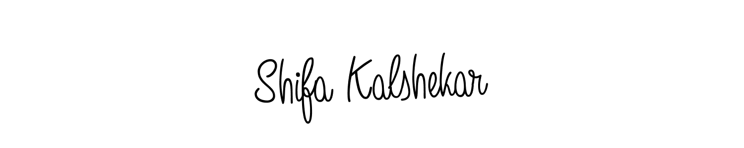 Once you've used our free online signature maker to create your best signature Angelique-Rose-font-FFP style, it's time to enjoy all of the benefits that Shifa Kalshekar name signing documents. Shifa Kalshekar signature style 5 images and pictures png