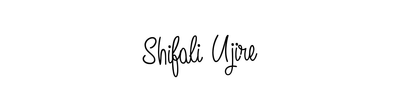Shifali Ujire stylish signature style. Best Handwritten Sign (Angelique-Rose-font-FFP) for my name. Handwritten Signature Collection Ideas for my name Shifali Ujire. Shifali Ujire signature style 5 images and pictures png