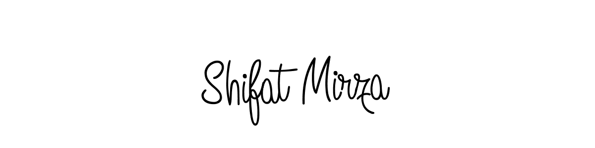 Use a signature maker to create a handwritten signature online. With this signature software, you can design (Angelique-Rose-font-FFP) your own signature for name Shifat Mirza. Shifat Mirza signature style 5 images and pictures png