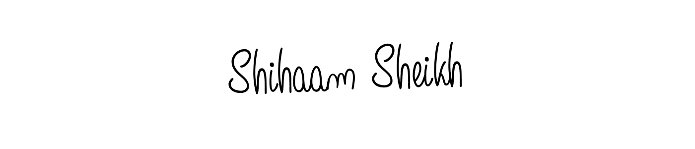 Also we have Shihaam Sheikh name is the best signature style. Create professional handwritten signature collection using Angelique-Rose-font-FFP autograph style. Shihaam Sheikh signature style 5 images and pictures png