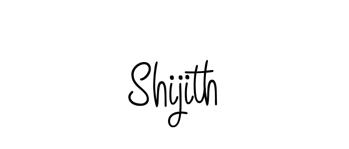 You should practise on your own different ways (Angelique-Rose-font-FFP) to write your name (Shijith) in signature. don't let someone else do it for you. Shijith signature style 5 images and pictures png