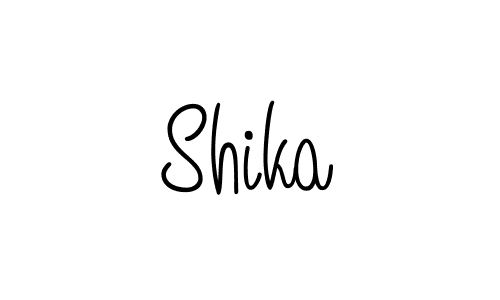 Shika stylish signature style. Best Handwritten Sign (Angelique-Rose-font-FFP) for my name. Handwritten Signature Collection Ideas for my name Shika. Shika signature style 5 images and pictures png