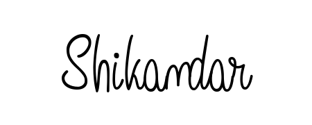 Explore multiple handwriting variations for Shikandar including this stunning Angelique-Rose-font-FFP design. Free to use across all platforms. Shikandar signature style 5 images and pictures png