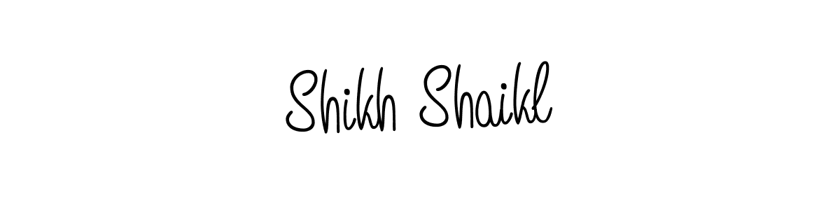 Create a beautiful signature design for name Shikh Shaikl. With this signature (Angelique-Rose-font-FFP) fonts, you can make a handwritten signature for free. Shikh Shaikl signature style 5 images and pictures png