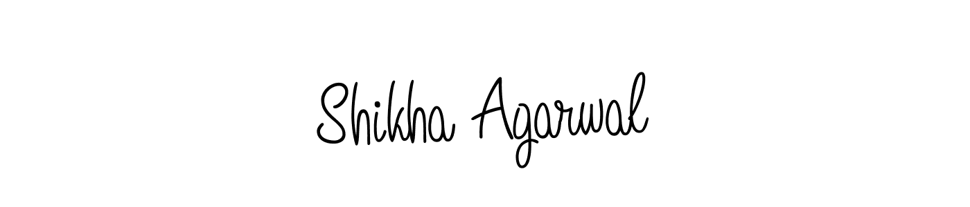Also we have Shikha Agarwal name is the best signature style. Create professional handwritten signature collection using Angelique-Rose-font-FFP autograph style. Shikha Agarwal signature style 5 images and pictures png