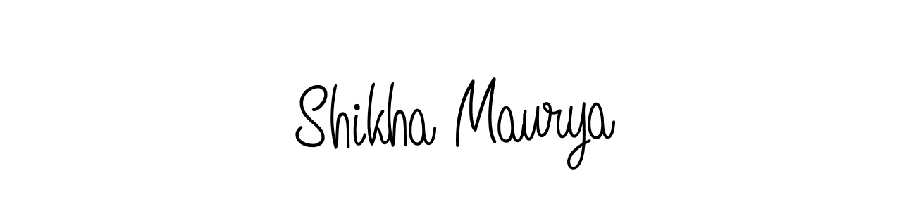 Check out images of Autograph of Shikha Maurya name. Actor Shikha Maurya Signature Style. Angelique-Rose-font-FFP is a professional sign style online. Shikha Maurya signature style 5 images and pictures png