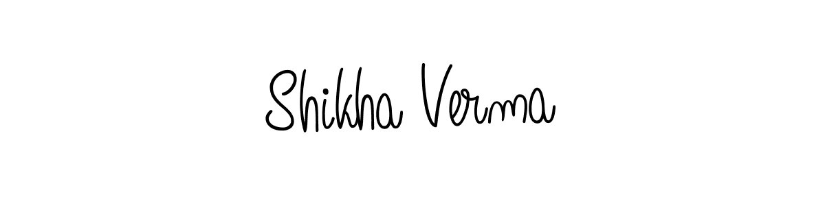 How to Draw Shikha Verma signature style? Angelique-Rose-font-FFP is a latest design signature styles for name Shikha Verma. Shikha Verma signature style 5 images and pictures png