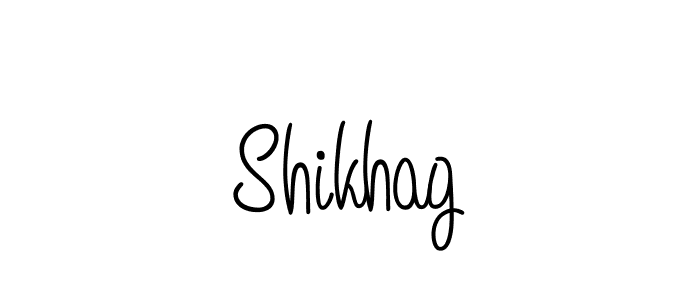 Design your own signature with our free online signature maker. With this signature software, you can create a handwritten (Angelique-Rose-font-FFP) signature for name Shikhag. Shikhag signature style 5 images and pictures png