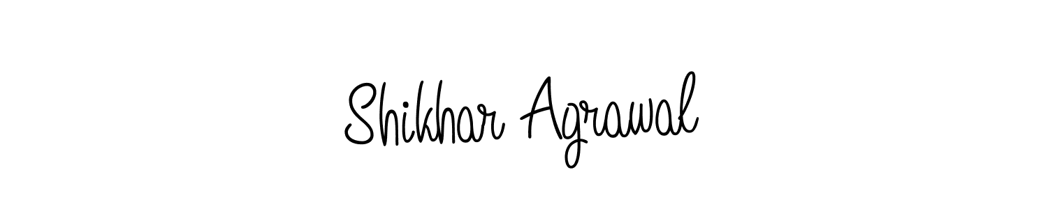 How to make Shikhar Agrawal name signature. Use Angelique-Rose-font-FFP style for creating short signs online. This is the latest handwritten sign. Shikhar Agrawal signature style 5 images and pictures png