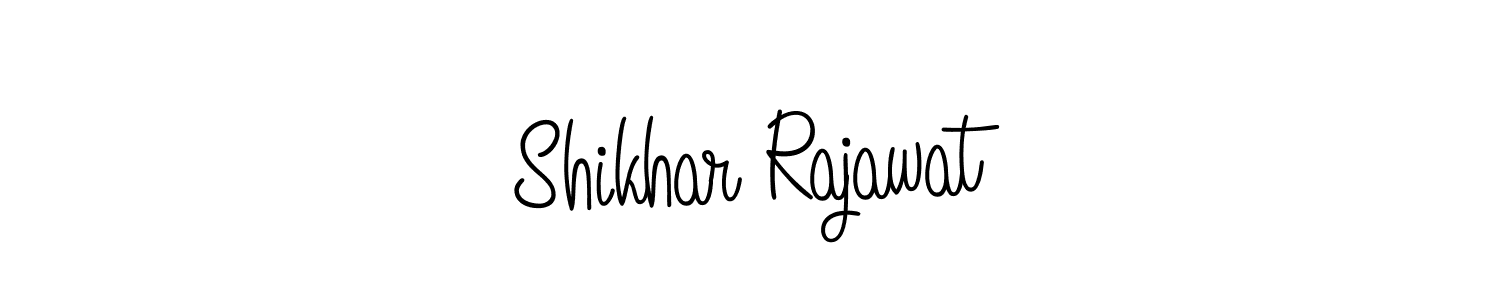 The best way (Angelique-Rose-font-FFP) to make a short signature is to pick only two or three words in your name. The name Shikhar Rajawat include a total of six letters. For converting this name. Shikhar Rajawat signature style 5 images and pictures png