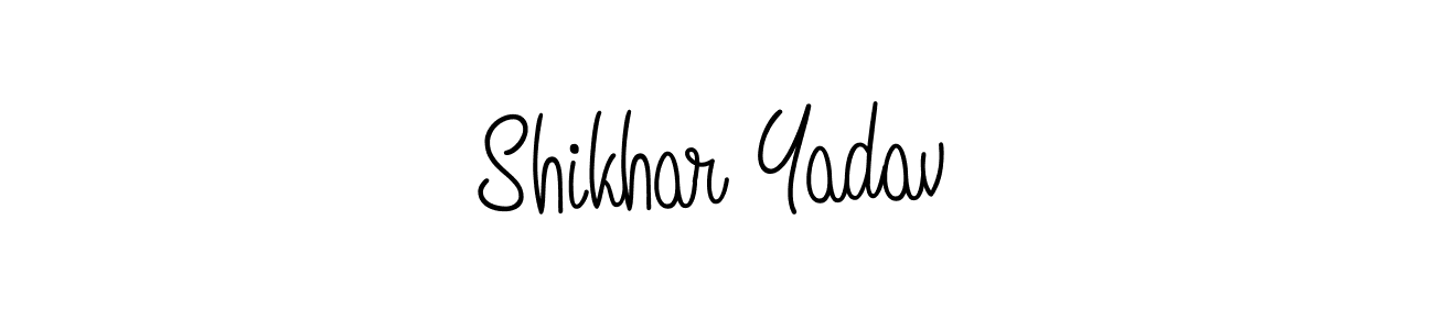 Shikhar Yadav stylish signature style. Best Handwritten Sign (Angelique-Rose-font-FFP) for my name. Handwritten Signature Collection Ideas for my name Shikhar Yadav. Shikhar Yadav signature style 5 images and pictures png