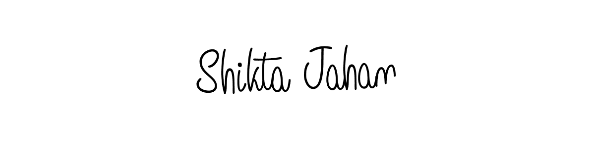 Shikta Jahan stylish signature style. Best Handwritten Sign (Angelique-Rose-font-FFP) for my name. Handwritten Signature Collection Ideas for my name Shikta Jahan. Shikta Jahan signature style 5 images and pictures png